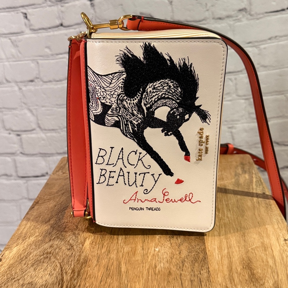 Kate Spade Storyteller Black Beauty 3d Book Crossbody - Picture 2 of 6